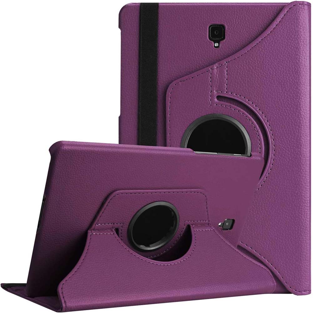 360° Rotating PU Leather Case for Galaxy Tab A 8.0" 2017 – Auto Wake/Sleep Cover for SM-T380/T385 (Multi-View Stand Function)