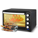 OE-1419 55L Electric Countertop Oven – Rotisserie & Convection Function, Auto Shut-Off, Stainless Steel Heating for Baking, Toasting, Broiling, Family-Sized Cooking
