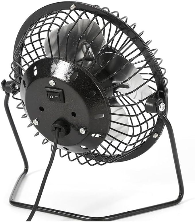 Portable Fan – Metal Framework Mini Air Cooler for Students & Dorm Rooms