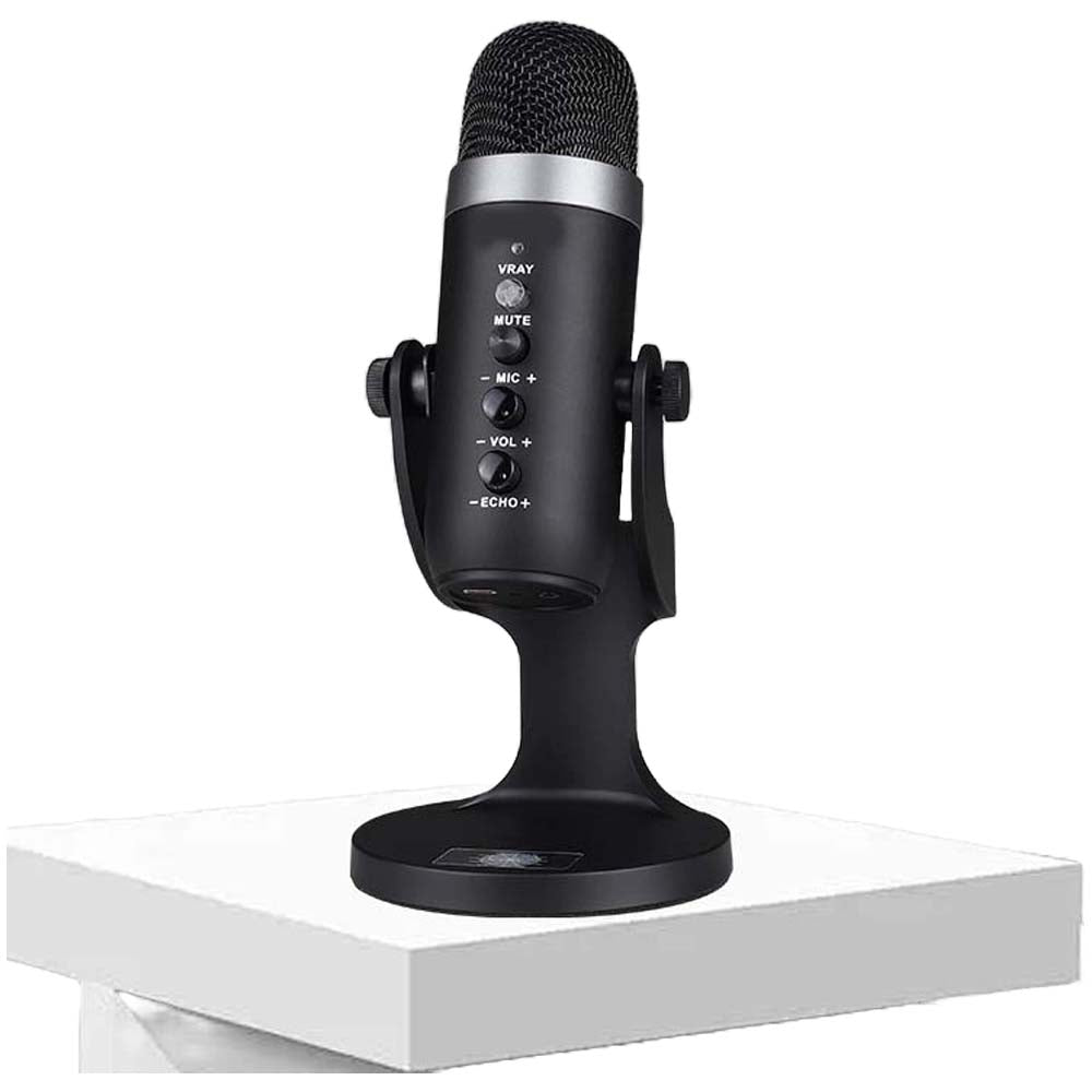 Mc-PW8 Professional USB Microphone – Condenser Desktop Microphone for Gaming, Streaming, Podcasting & Recording