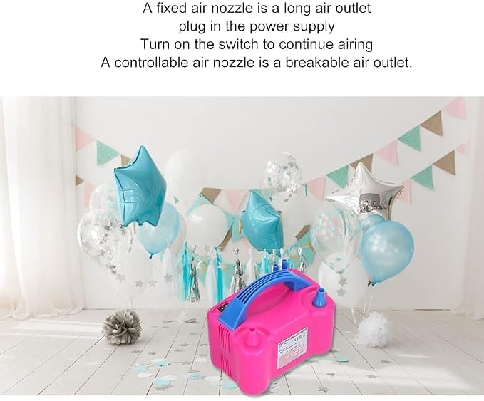 Electric Balloon Pump with Storage Box | Efficient Inflation with Long Air Outlet