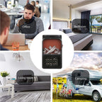 Portable Heater 500W | 220V Flame Heater with Remote Control | Efficient Home & Office Heating | Compact & Stylish Design
