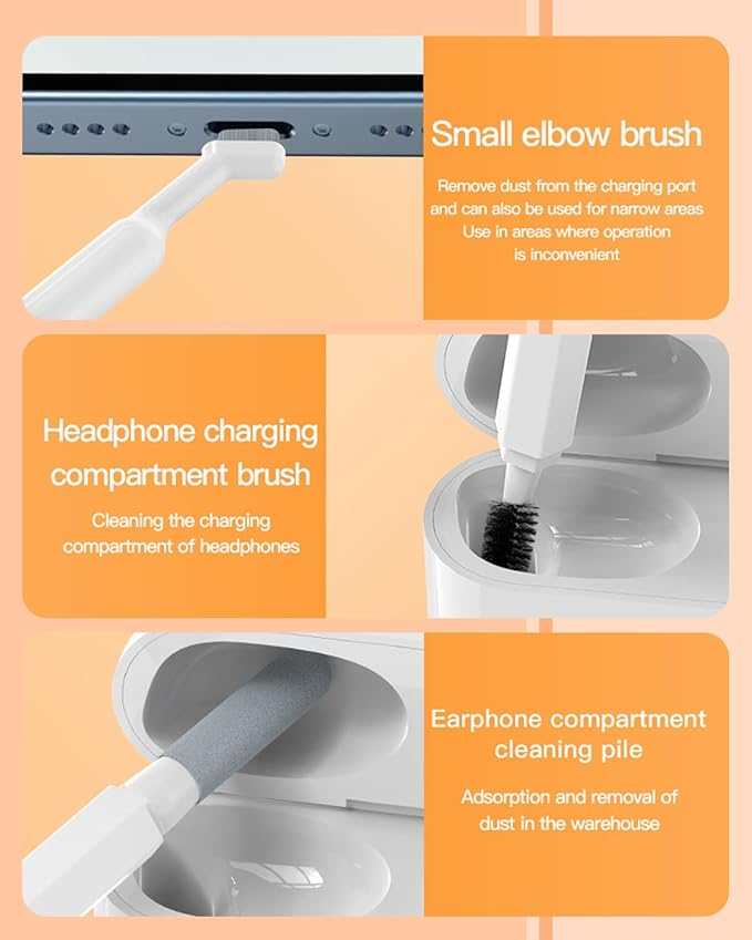 20-in-1 Electronic Cleaning Kit | Multifunctional Tool Set for Keyboards, Laptops, Headphones, Cameras, & Gadgets | Comprehensive Cleaning Solution