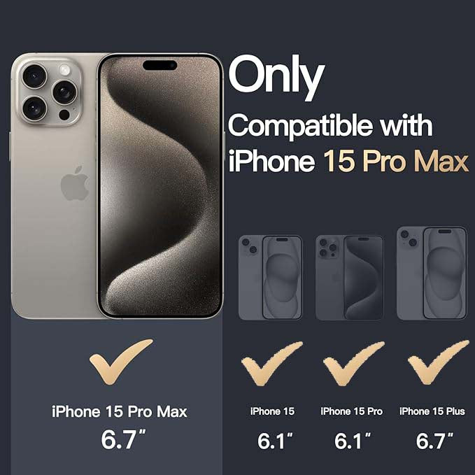 MagSafe Compatible Magnetic Phone Case | Military-Grade Protection for iPhone 15 Series