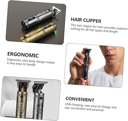 USB Rechargeable Electric Hair Clipper | Professional Barbershop Trimmer with Digital LCD | Precision Styling Tool