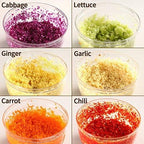 Easy Spin Cutter Hand Chopper | Effortless Manual Food Chopper for Quick Meal Prep