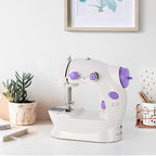 Beginner-Friendly Mini Electric Sewing Machine | Portable Dual-Speed Crafting & Mending