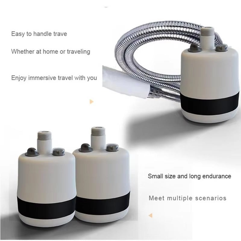 Portable Camping Shower | USB Rechargeable Electric Shower Pump with Handheld Shower Head | Perfect for Outdoor Camping, Car Washing, Gardening, Pet Cleaning & Travel