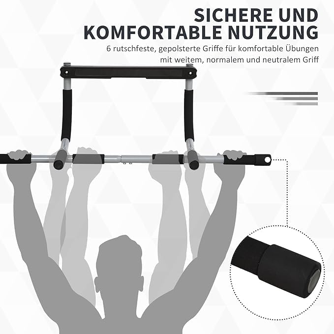 Multifunctional Door Pull-Up Bar | Sturdy Steel Training Bar for Home Fitness
