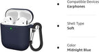 Soft Silicone Protective Case Cover for AirPods 2 & 1 | Durable & Stylish | Midnight Blue