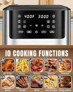 Smart Air Fryer – 1500W with Visible Cooking Window, Removable Basket & Precise Timer/Temp Control