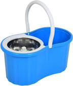 Rotate Stainless Steel Wringer Spin Mop Bucket System | 360° Spin for Efficient Cleaning
