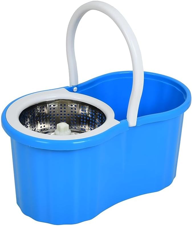 Rotate Stainless Steel Wringer Spin Mop Bucket System | 360° Spin for Efficient Cleaning