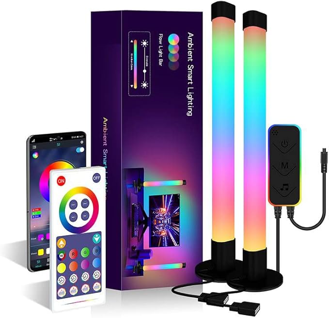 Smart LED Light Bar | RGB Lights with Bluetooth App Control | 16 Million Colors for TV, PC, Gaming, & Room Decor