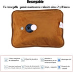 Rechargeable Electric Hot Water Bottle - Quick Heat in 15 Minutes, Portable & Effective for Muscle Pain Relief, Neck, Back, and Lumbar Pain | Long-Lasting Warmth for Up to 8 Hours | Safe, Easy-to-Use