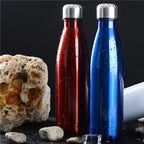Stainless Steel Double Wall Cola Bottle | Maroon, 500ml | Keeps Drinks Hot & Cold for 4 Hours