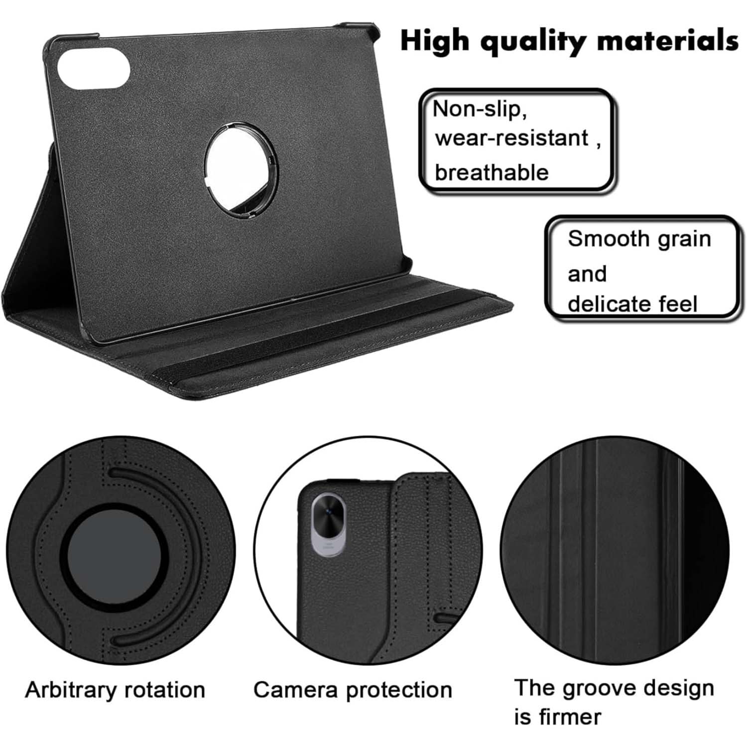 360° Rotating Leather Case for Huawei MatePad Air 11.5" – [Multi-Colour] Stand Cover with Auto Wake/Sleep & Multi-Angle Viewing Protection