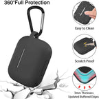 AC05 AirPods Pro Protective Case | Shockproof Silicone Cover with Carabiner Clip | Wireless Charging Compatible & LED Visible | Durable Protection for Apple AirPods Pro