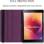 360° Rotating PU Leather Case for Galaxy Tab A 8.0" 2017 – Auto Wake/Sleep Cover for SM-T380/T385 (Multi-View Stand Function)