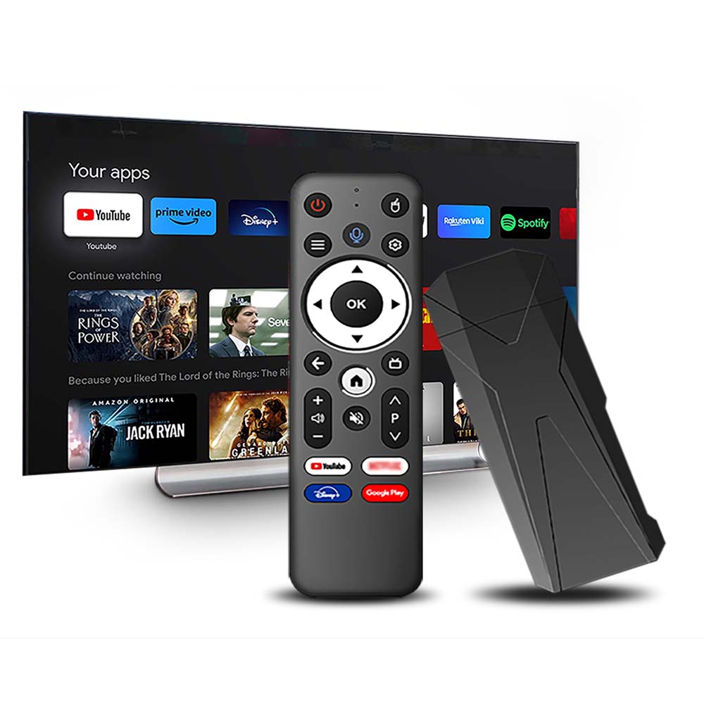 Universal TV Stick with Alcatel Voice Remote – Smart Streaming Stick for Google, YouTube, Fire TV & More with Built-In Voice Control