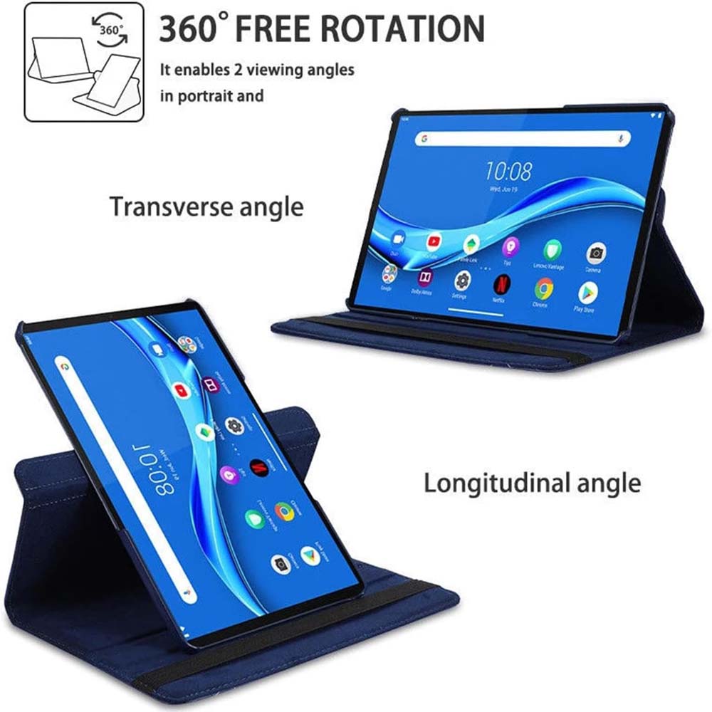 360° Swivel Leather Cover for Honor Pad 8 12" – Anti-Fall Stand, Multi-Angle Viewing & Auto Wake/Sleep Smart Case with Full Protection
