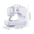 European Standard Home Sewing Machine | 2-Speed Stitching with Front/Back Function | Thick Fabric Locking, Night Light & Guide Locking Eye for Easy Home Sewing