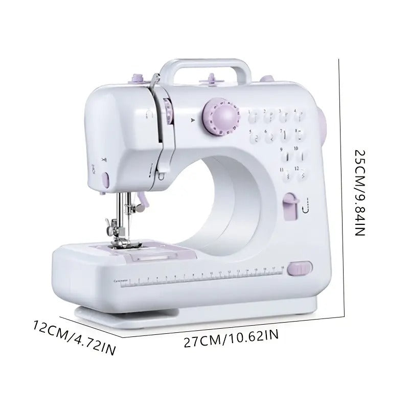 European Standard Home Sewing Machine | 2-Speed Stitching with Front/Back Function | Thick Fabric Locking, Night Light & Guide Locking Eye for Easy Home Sewing