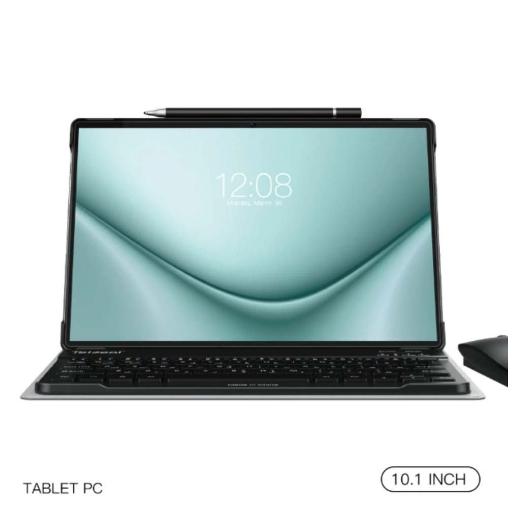 P200 11" Android 13 Tablet with 5G WiFi, Dual SIM, 8GB RAM, 512GB Storage, Keyboard, Mouse, 8000mAh Battery – Multi Colour