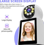 4K HD Indoor Security Camera – 360° Rotation, Night Vision, Two-Way Audio, Motion Alerts, App Control, Ideal for Pets, Babies, and Nanny Monitoring