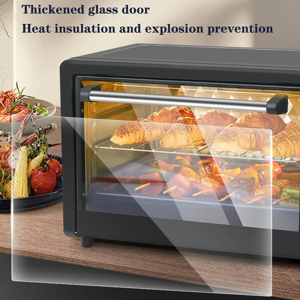 18L Multifunction Toaster Oven – 6-in-1 Electric Countertop Convection Oven for Pizza, Baking, Roasting, Toasting, Broiling, and Reheating