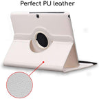360° Rotating PU Leather Stand Cover for Galaxy Tab 4 10.1 – SM-T530/T531/T533/T535, Smart Case with Auto Wake/Sleep & Multiple Viewing Angles