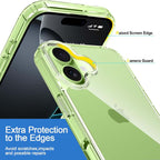 Crystal Clear Case for iPhone 17 6.3" (2025) | Anti-Yellowing Hard Back, Slim Shockproof Bumper, Wireless Charging Compatible Transparent Protective Phone Cover