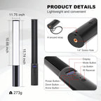 FM-128 RGB LED Light Wand – Adjustable Color & Brightness (2500K–6500K), 12 Scene Effects, Built-in Battery for Photography, Vlogging & Creative Lighting