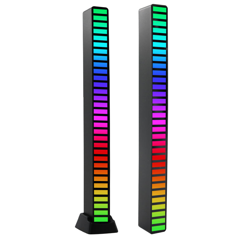 32-Bit RGB Music Rhythm Light | Sound-Activated LED Bar with Tripod Stand, Voice Control & 3D Effects for Parties, Gaming, Cars & Home Decoration