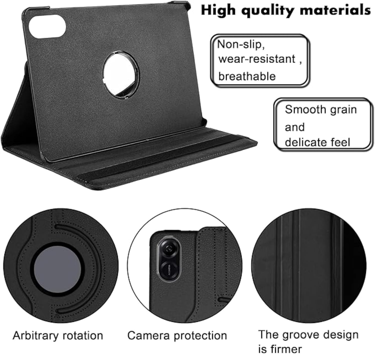 360° Rotating PU Leather Case for Honor Pad X9/X8 Pro 11.5" – Smart Stand Cover with Multi-Angle Viewing & Full-Body Protective Design
