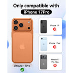 Crystal Clear Case for iPhone 17 Pro 6.3" (2025) | Anti-Yellowing Hard Back, Slim Shockproof Bumper, Wireless Charging Compatible Transparent Protective Phone Cover