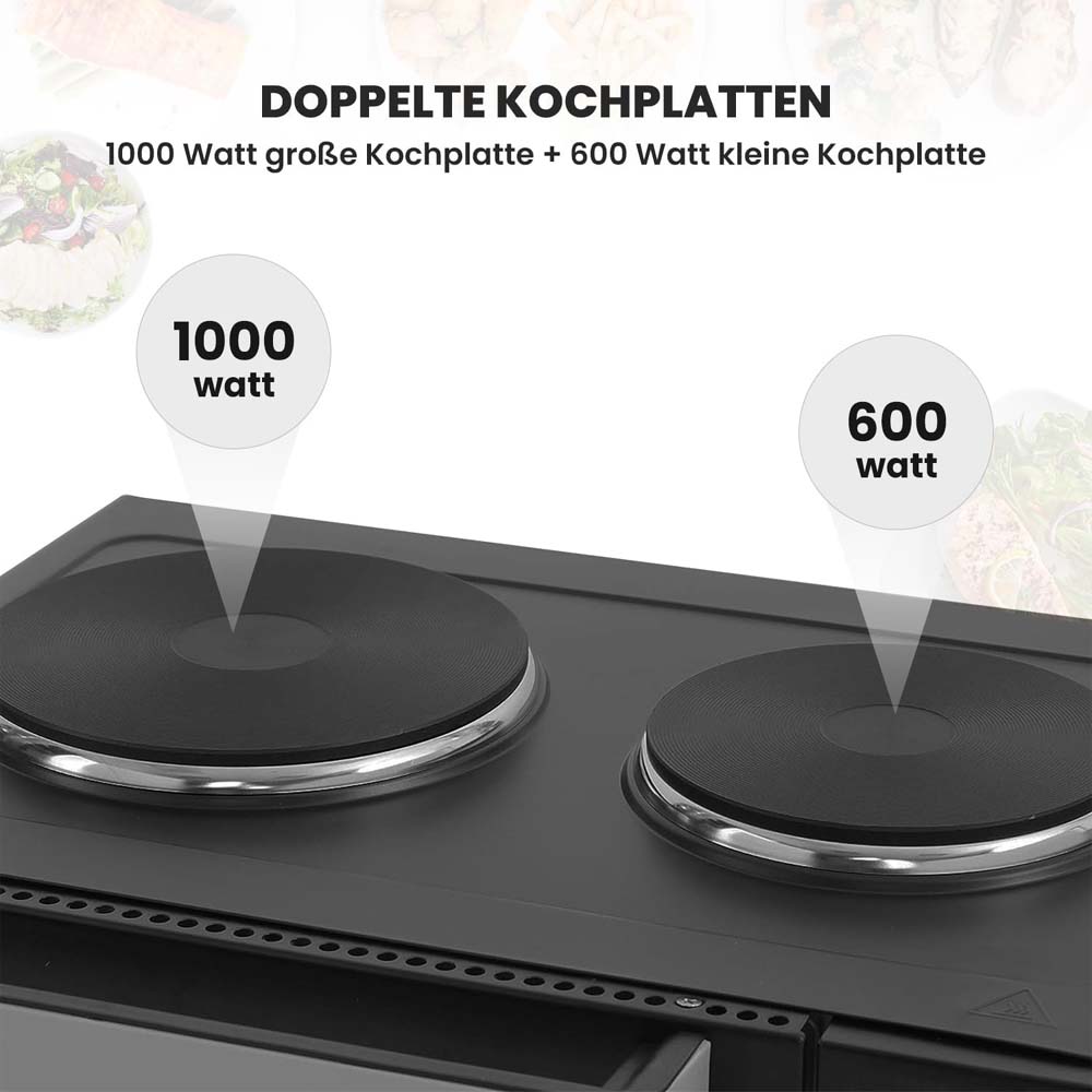 OE-1415 35L Electric Oven Toaster Grill – 6-in-1 Countertop Oven with Convection, Rotisserie, Pizza Function, Adjustable Temperature, Timer, Versatile Cooking Appliance