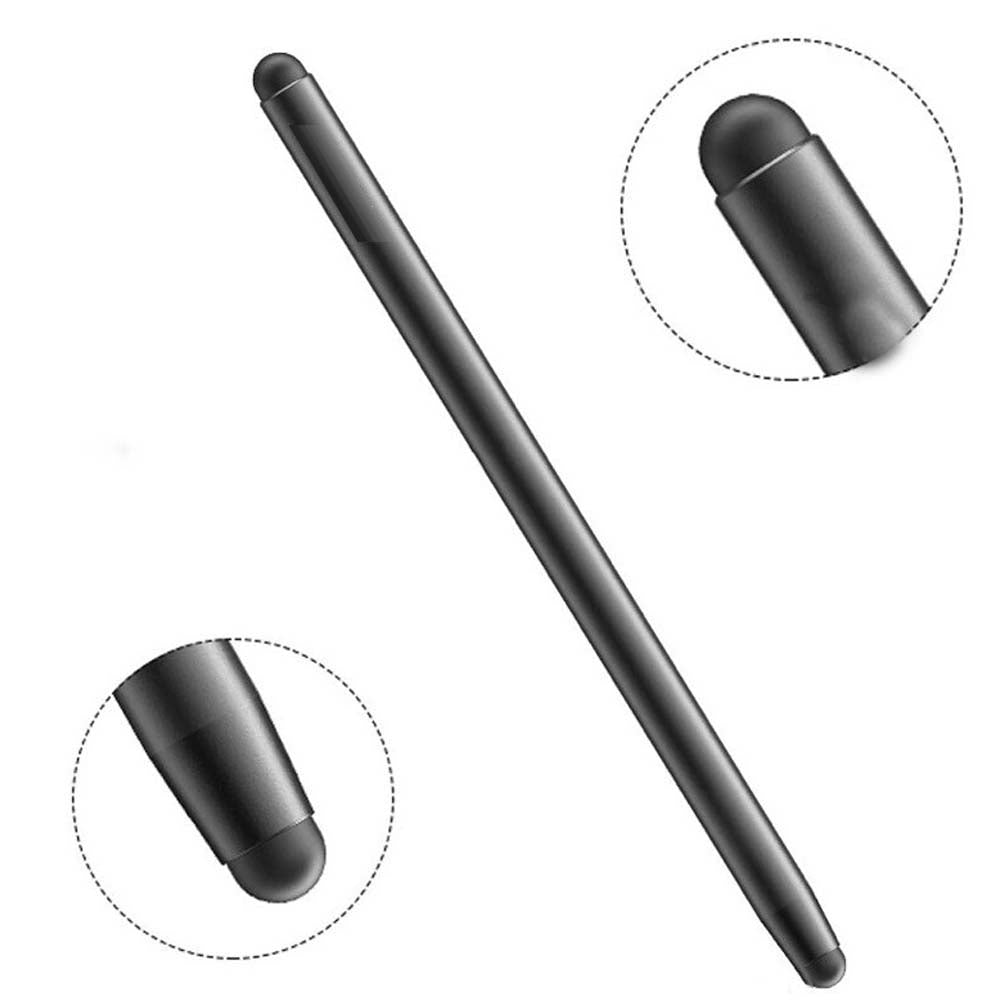 ST01 Dual-Tip Stylus Pen – Precision Capacitive Touchscreen Stylus with Fine Tip & Soft Mesh Tip for Tablets, PCs, Smartphones & Drawing Apps (Black)
