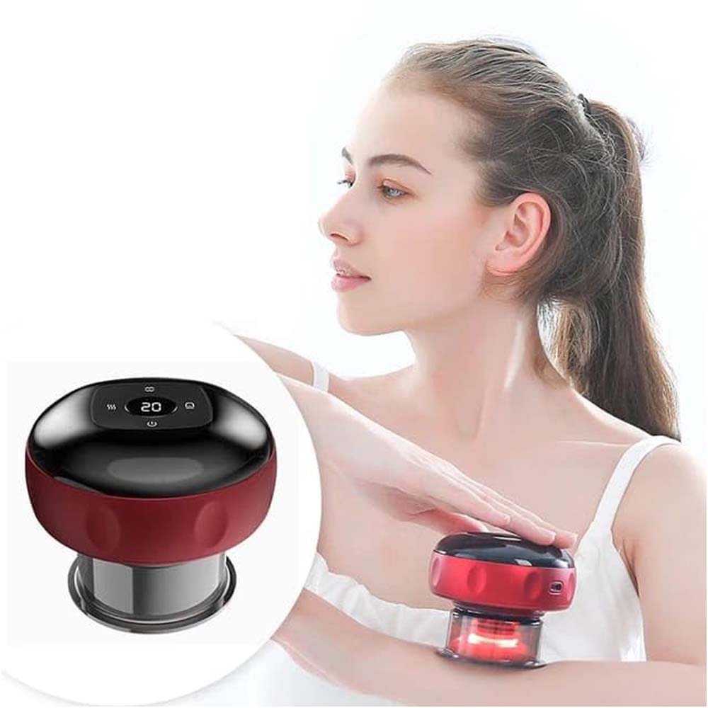 Smart Electric Cupping Device with 5 Massage Modes & Heating Therapy – Full Body Vacuum Massager for Deep Muscle Relaxation & Pain Relief
