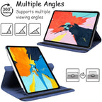 iPad Pro 12.9" Case (2015–2017) – 360° Rotating Wallet Folio with Auto Sleep/Wake, Card Slots & Shockproof Protection (Multi Colour)