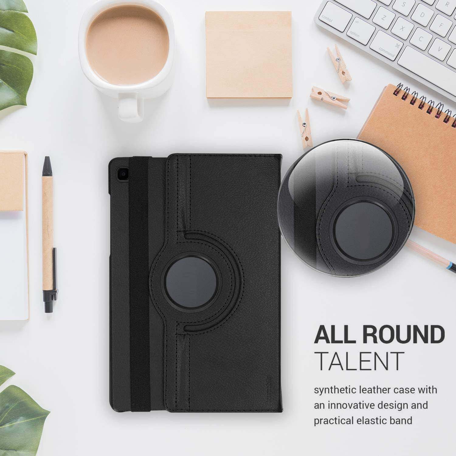 360° Rotating PU Leather Smart Cover for Galaxy Tab A7 10.4" – SM-T500/T505/T507 Case with Stand, Auto Wake/Sleep & Full Protection