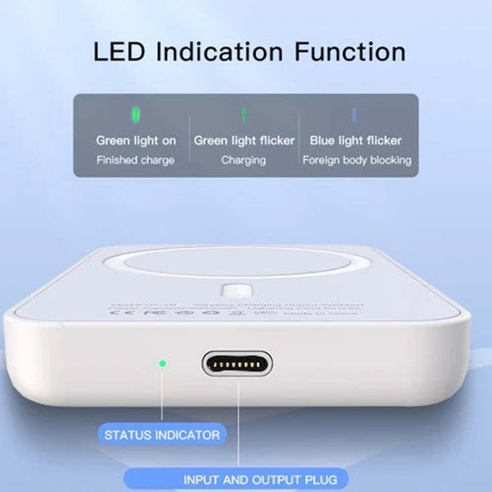 YP29 Magnetic Power Bank – 5000mAh Portable Wireless Charger, MagSafe-Compatible Slim Battery Pack for iPhone & Smartphones, Compact Travel-Friendly Charging Solution