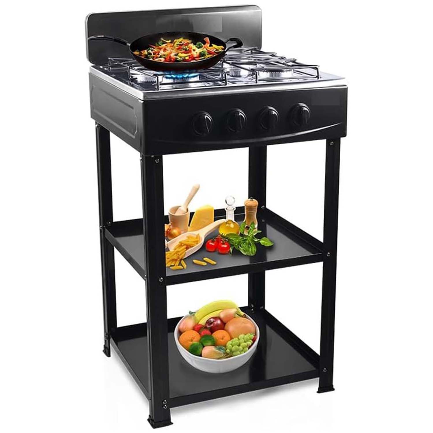 4-Burner Outdoor Gas Stove with Detachable Legs – Portable Propane Cooking Station for Camping, RVs, Backyard BBQs, Tailgating & Patio Events