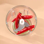 Mini Press Intelligent Electric Garlic Machine | Wireless Food Chopper 100/250ml | Versatile Kitchen Tool for Garlic, Ginger, Chili, Herbs & Nuts | Compact & Elegant Design | Easy Storage & Use