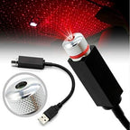 Portable Rotating Star Atmosphere Projector | USB Night Light Lamp for Car, Home, and Party Décor