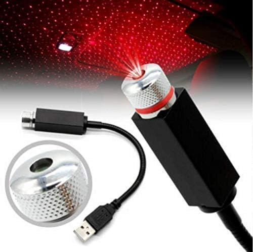Portable Rotating Star Atmosphere Projector | USB Night Light Lamp for Car, Home, and Party Décor