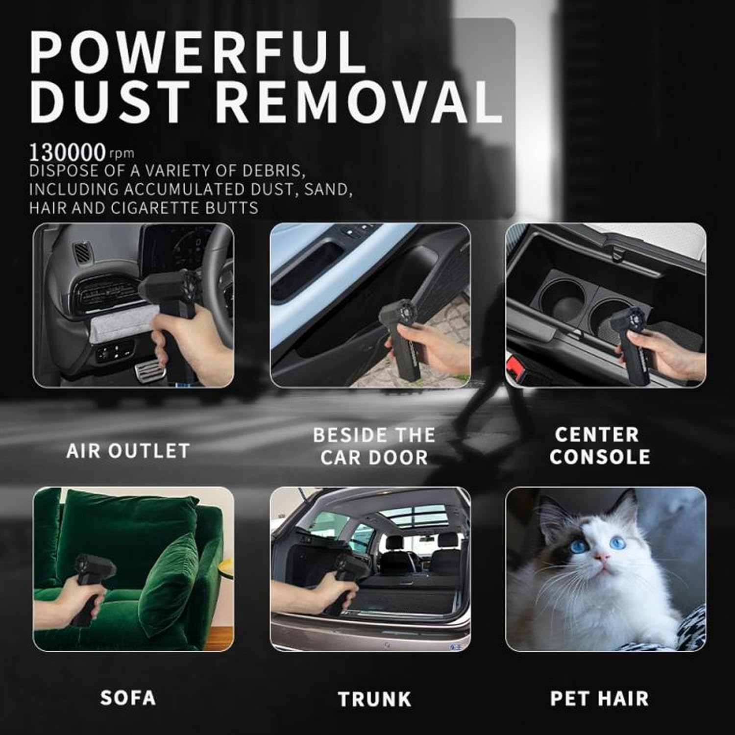 Powerful LED Electric Blower | Jet Dry Cleaner for Keyboards & Electronics | Portable Dust Remover with High Airflow Precision