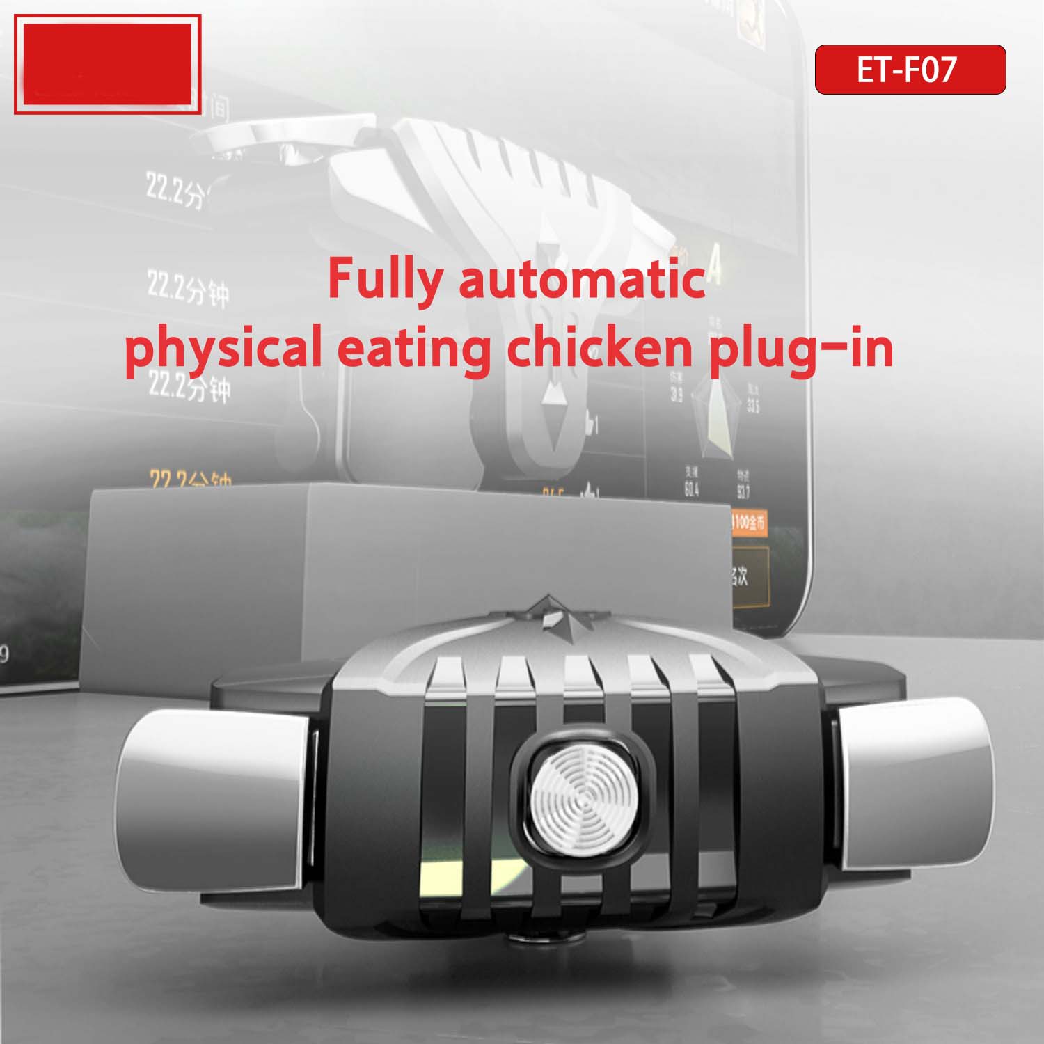 ET-F07 PUBG Mobile Game Triggers - Dual Shooting Buttons for Call of Duty & Mobile Games, Universal Clip-On for iOS/Android