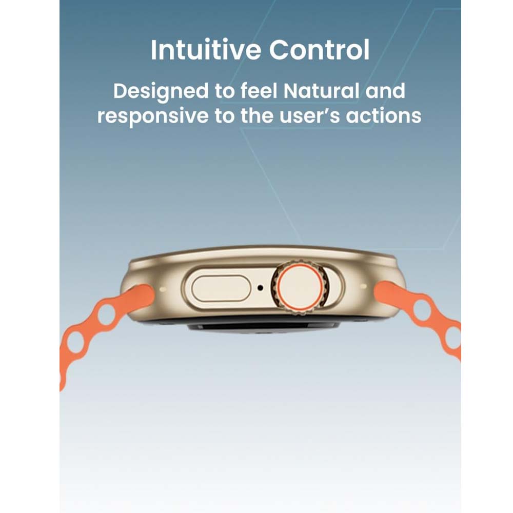 TC41 Curve Smartwatch - 2.01" AMOLED, GPT AI, Bluetooth Calls, Wireless Charging, IP68, Fitness Tracker (Orange)