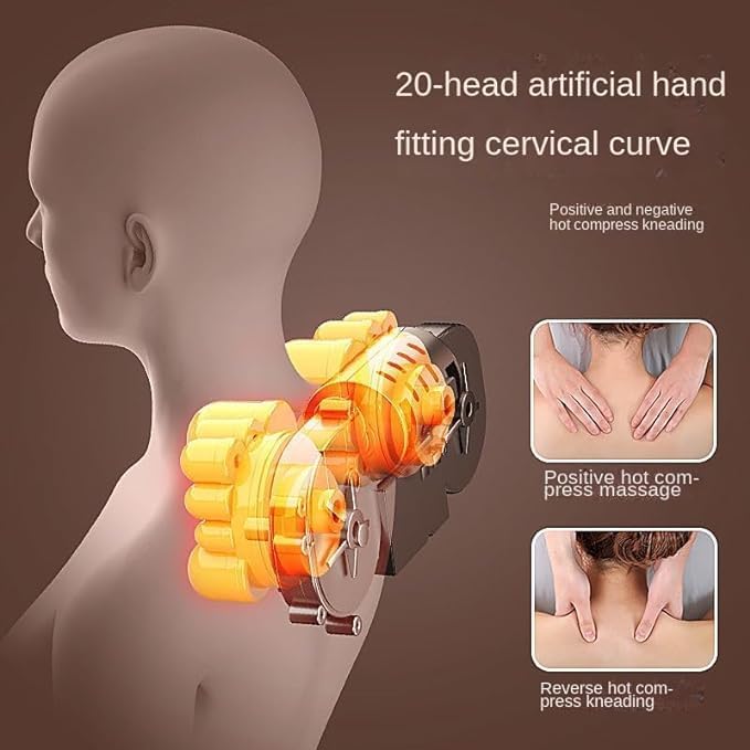 Infrared Heating Massager Cushion | Therapeutic Warmth & Vibrations for Full-Body Comfort